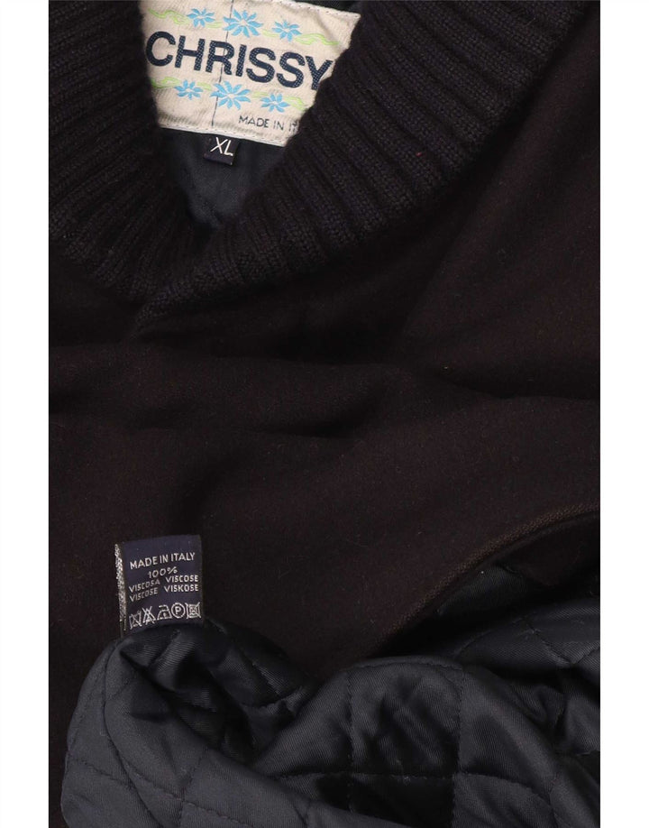 Soprabito vintage da uomo UK 42 XL in viscosa nera