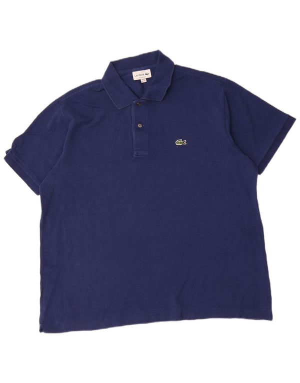 Polo Lacoste da uomo vestibilità classica taglia 7 2XL cotone blu navy
