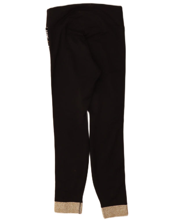Leggings grafici Nike da donna Dri Fit UK 4 XS poliestere color block nero