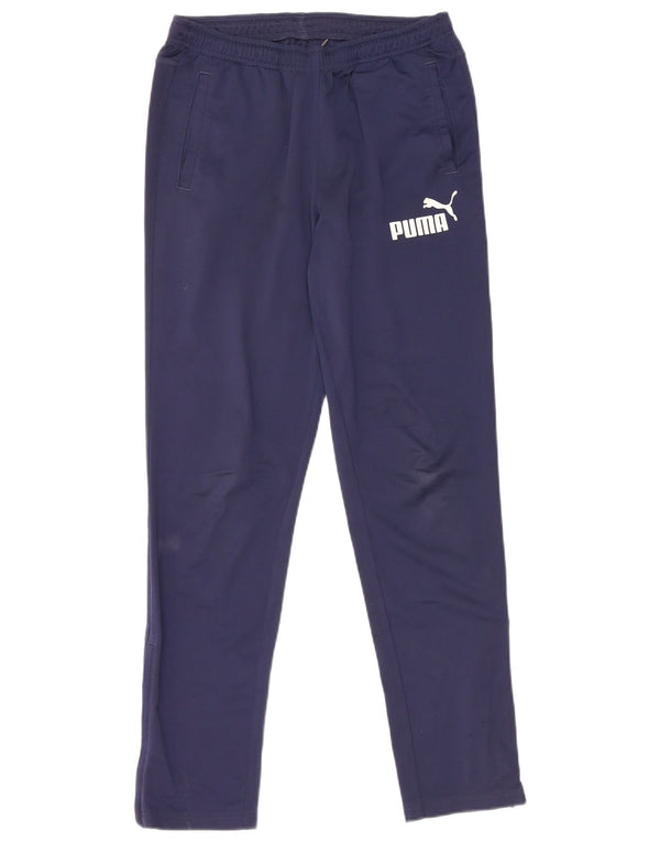 Pantaloni da tuta con grafica PUMA da ragazzo 13-14 anni blu navy
