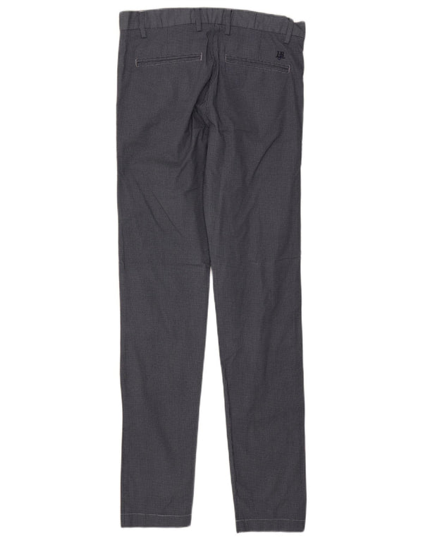 Harmont & Blaine Mens Slim Chino Trousers IT 44 XS W27 L32 Blue Cotton