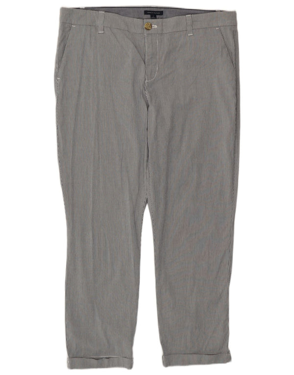 Pantaloni corti da donna Tommy Hilfiger US 14 XL W38 L26 a righe grigie