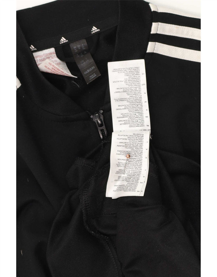 Giacca Top della tuta da ragazzo Adidas 14-15 anni in poliestere nero