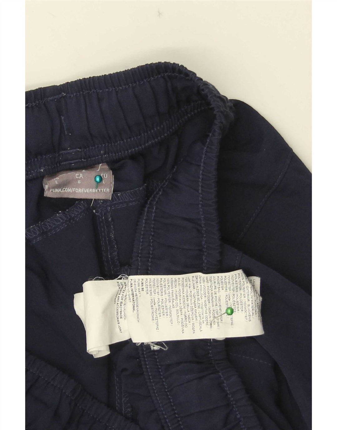 Pantaloncini sportivi da uomo Puma Large in poliestere blu navy