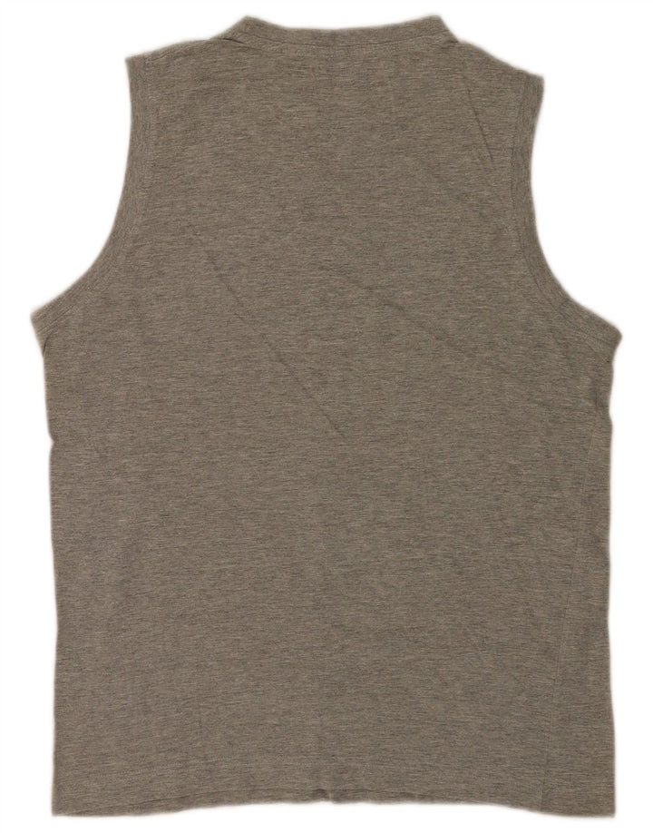 Canotta da uomo Kappa in cotone mélange grigio medio
