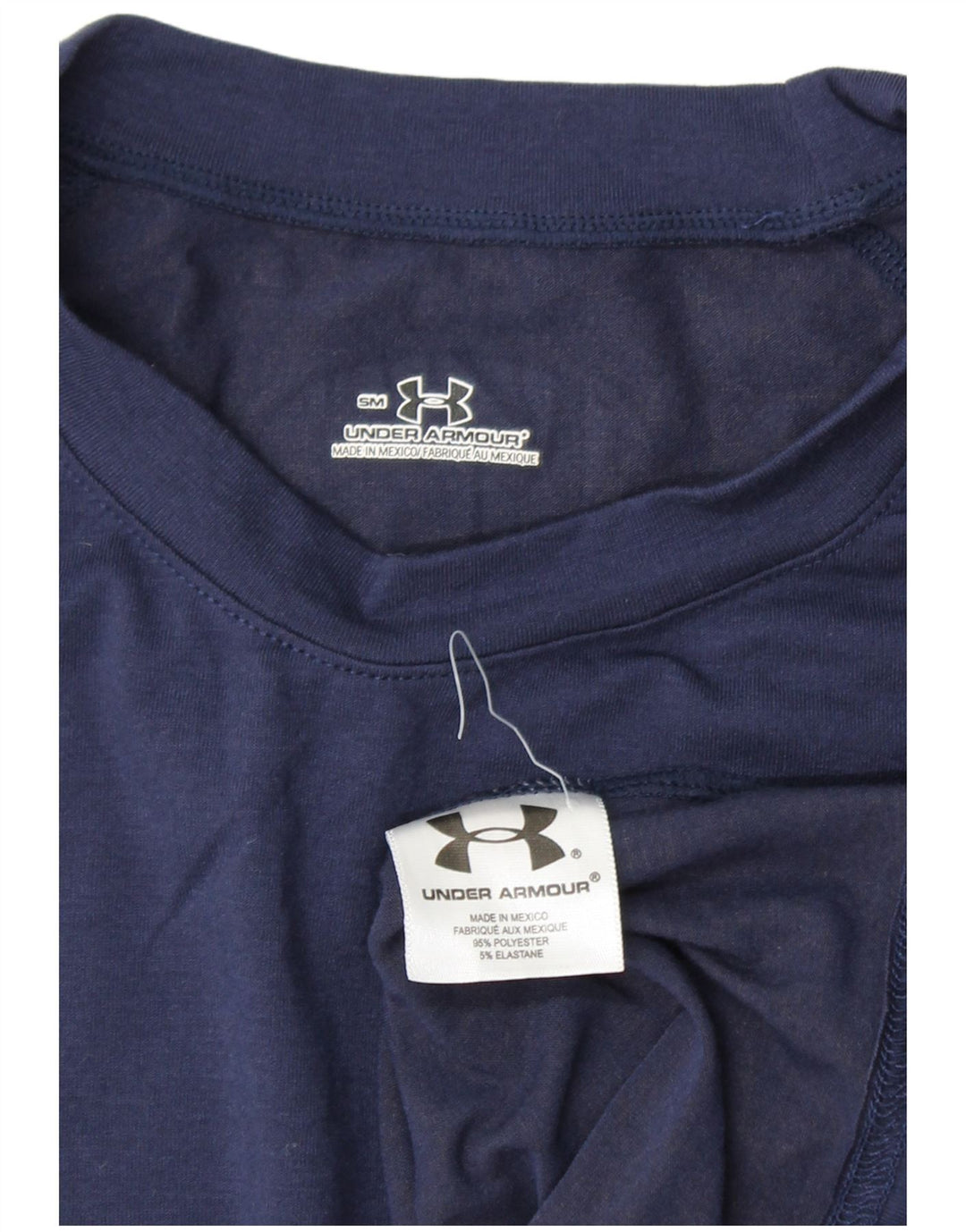 Maglietta da uomo UNDER ARMOUR Top piccola in poliestere blu navy