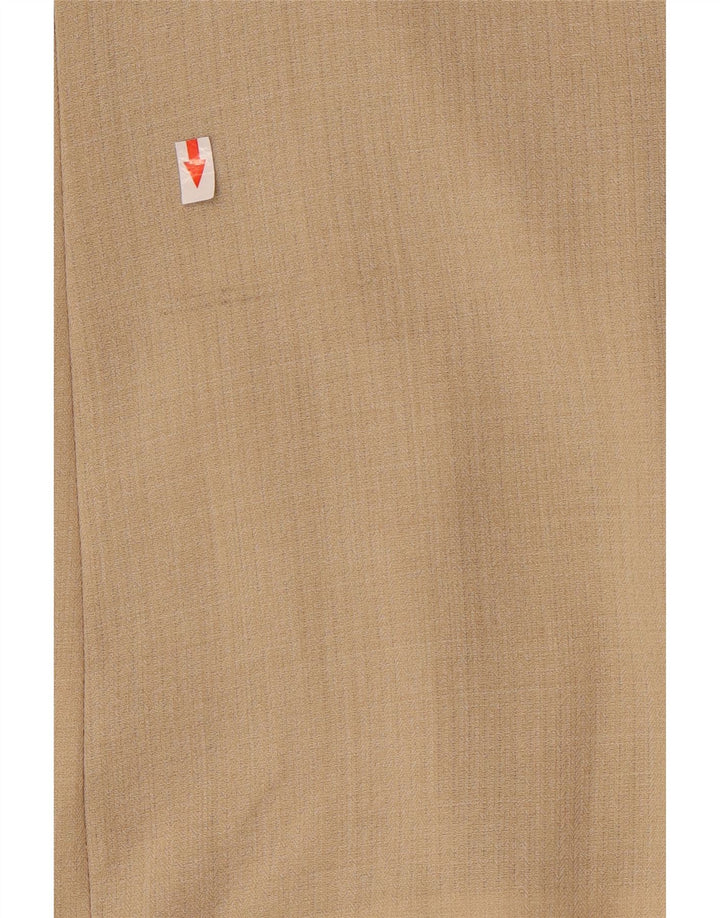 Giacca blazer a 1 bottone da donna Perte by Krizia UK 16 grande viscosa beige