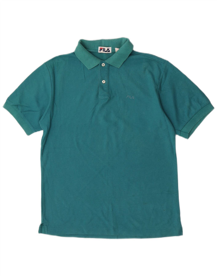 Polo Uomo Fila IT 46 Small Turchese Cotone