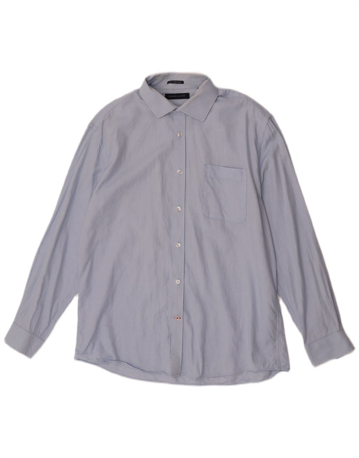 Camicia slim fit da uomo Tommy Hilfiger taglia 16 1/2 grande blu