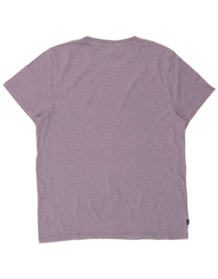 T-shirt da uomo SUPERDRY Top 2XL cotone viola