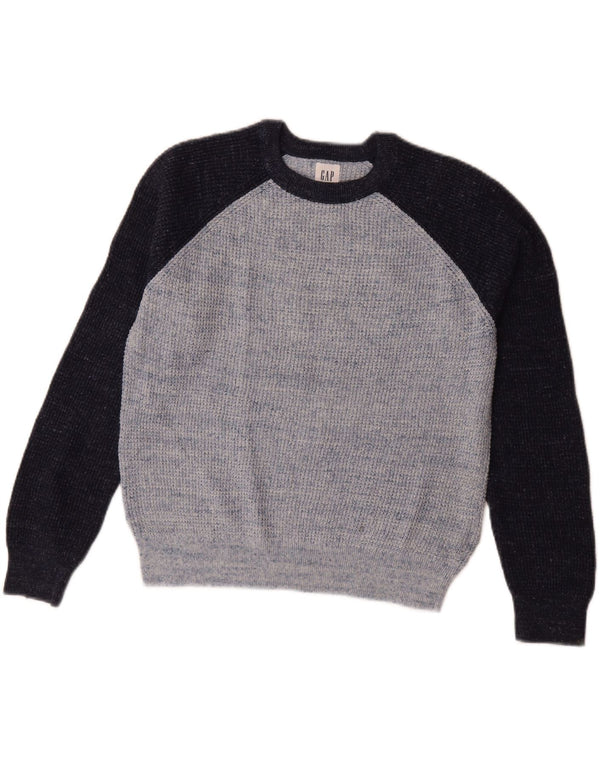 Maglione maglione girocollo da ragazzo Gap 11-12 anni XL in cotone color block blu