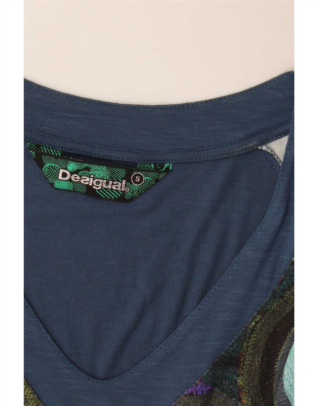 Desigual Abito tubino da donna UK 10 Small multicolore geometrico
