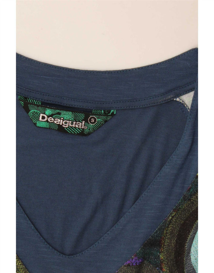 Desigual Abito tubino da donna UK 10 Small multicolore geometrico