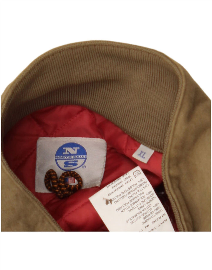 Giubbotto bomber da uomo North Sails UK 42 XL cotone marrone