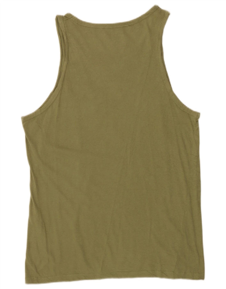 Jack & Jones Canottiera grafica da uomo grande in cotone verde