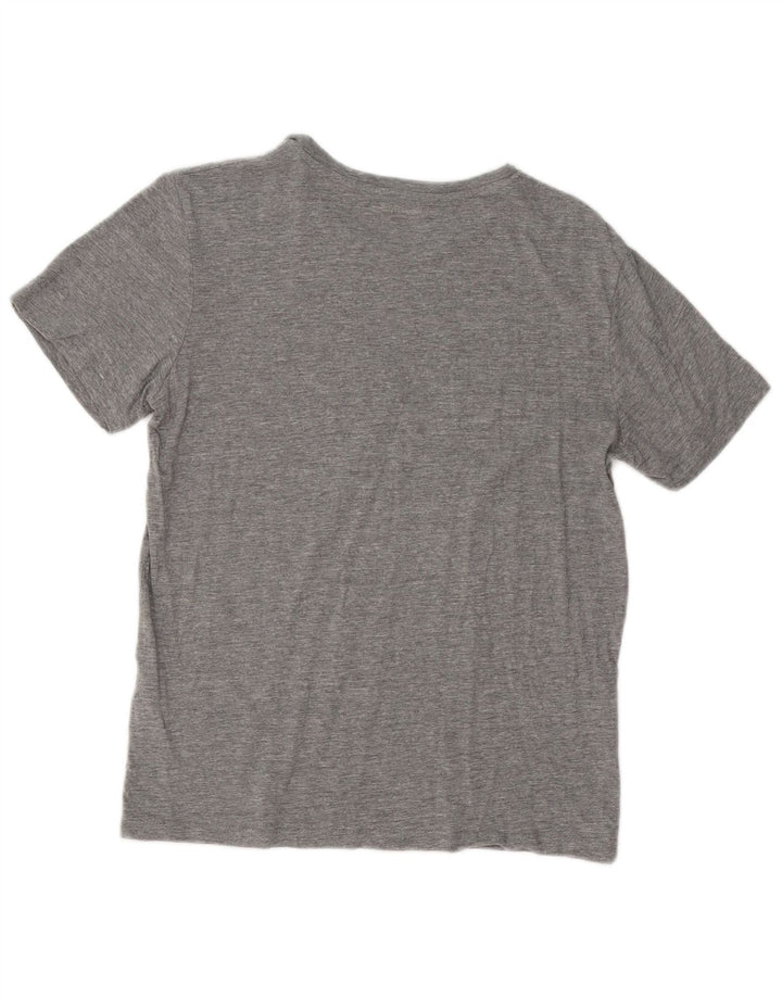 T-shirt grafica da uomo Jack & Jones Top in cotone chiazzato grigio medio