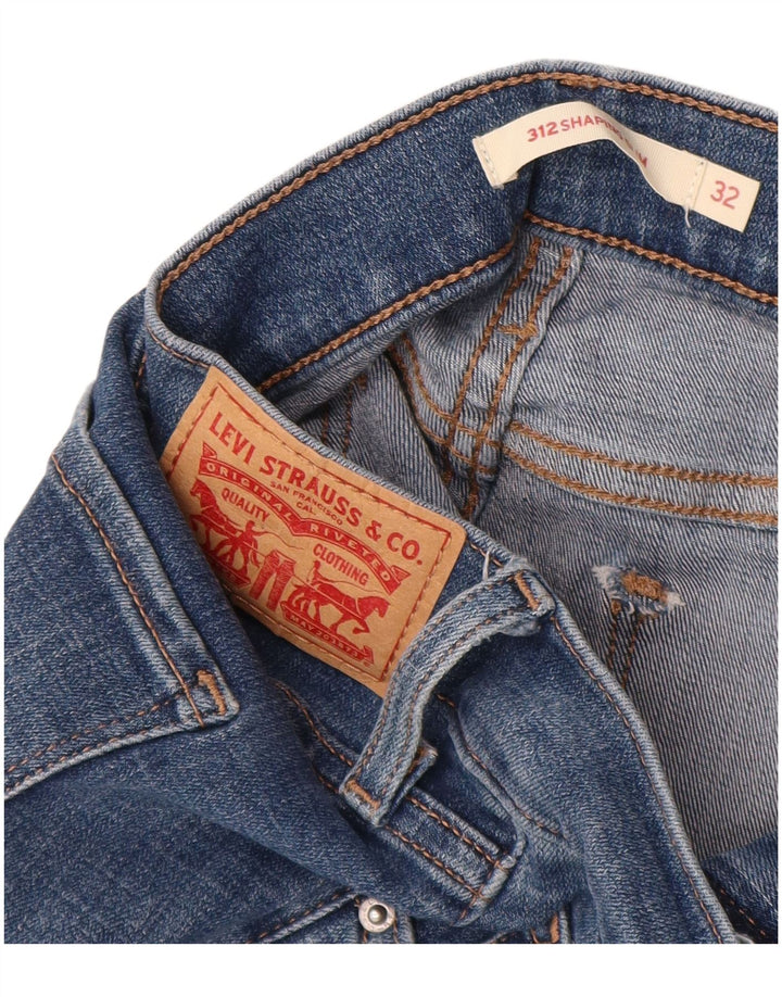 Levi's Donna 312 Shaping Slim Jeans W32 L29 Cotone Blu