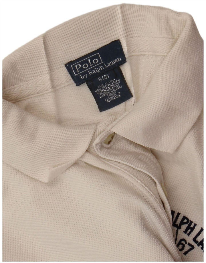 POLO RALPH LAUREN Polo grafica per ragazzi 7-8 anni piccola in cotone bianco