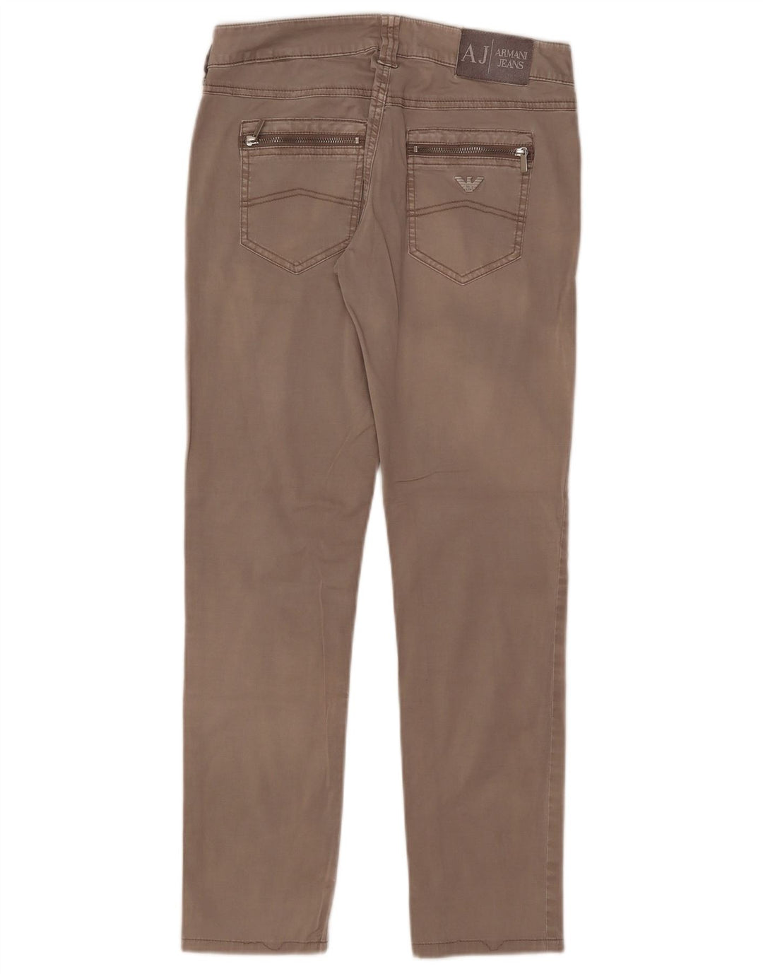 Pantaloni casual slim da donna Armani W27 L28 Grigi