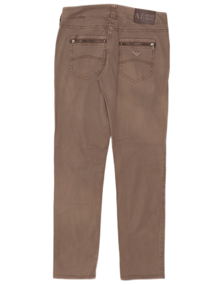 Pantaloni casual slim da donna Armani W27 L28 Grigi