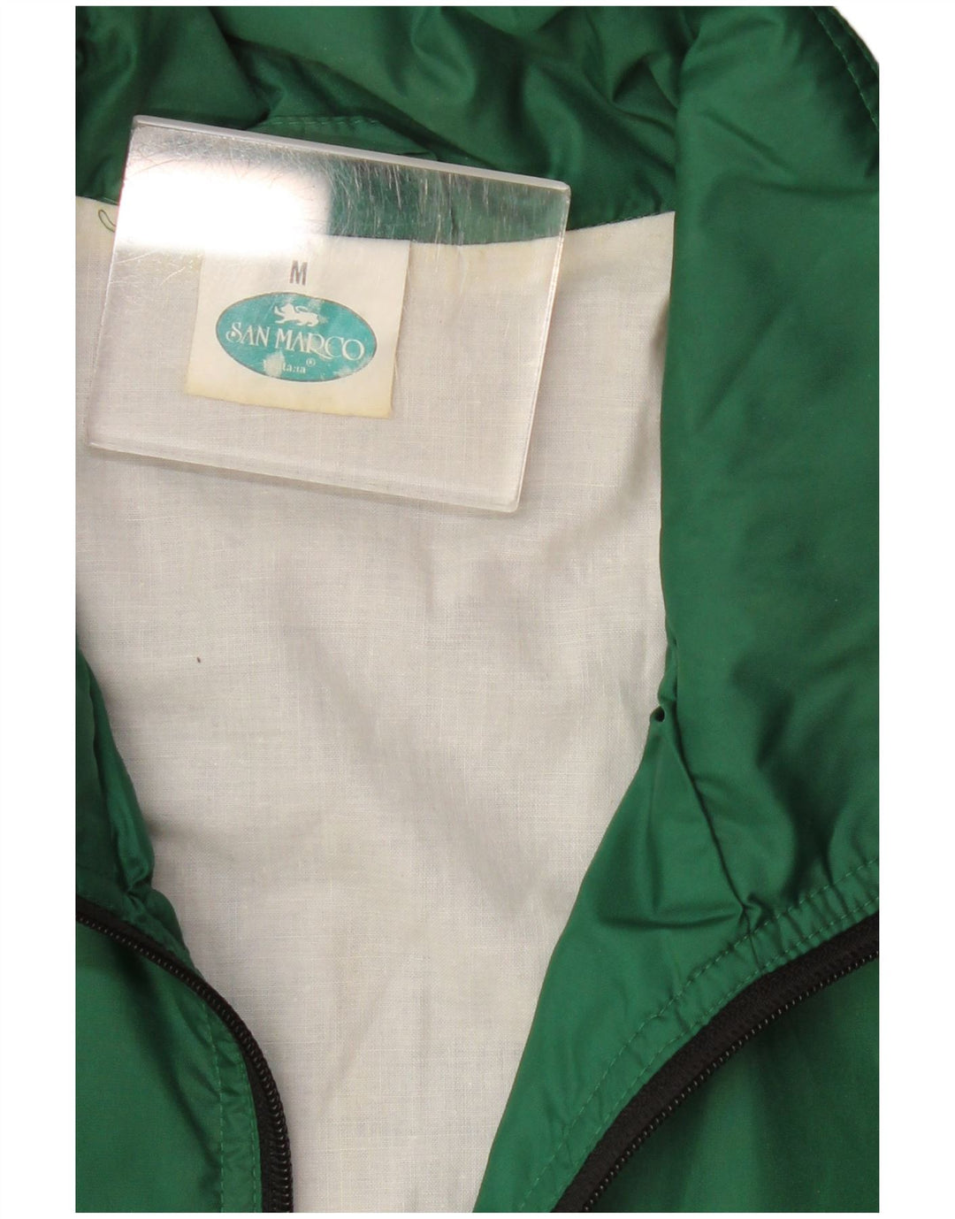 Giacca da tuta da uomo con cappuccio San Marco, colore verde medio