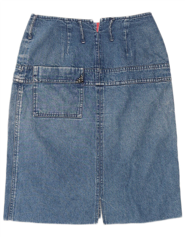 Gonna in denim da donna POP 84 IT 42 media W28 cotone blu