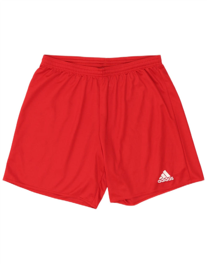 Pantaloncini sportivi ADIDAS Aeroready da uomo, grandi, in poliestere rosso