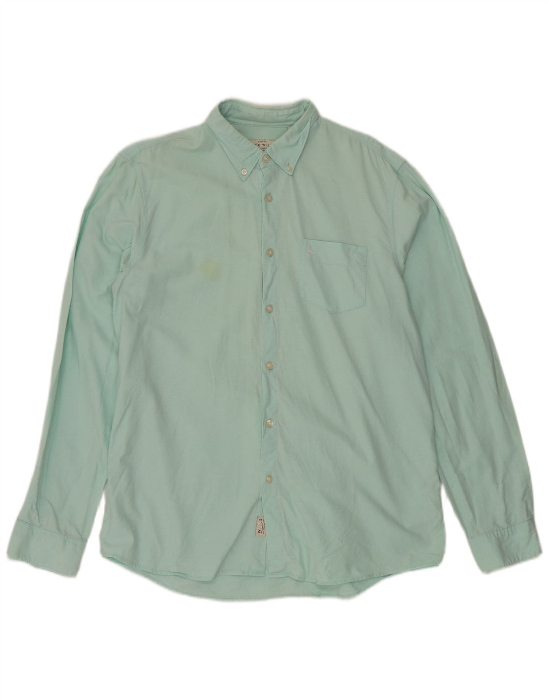 Camicia da uomo Classic Fit Jack Wills grande in cotone turchese