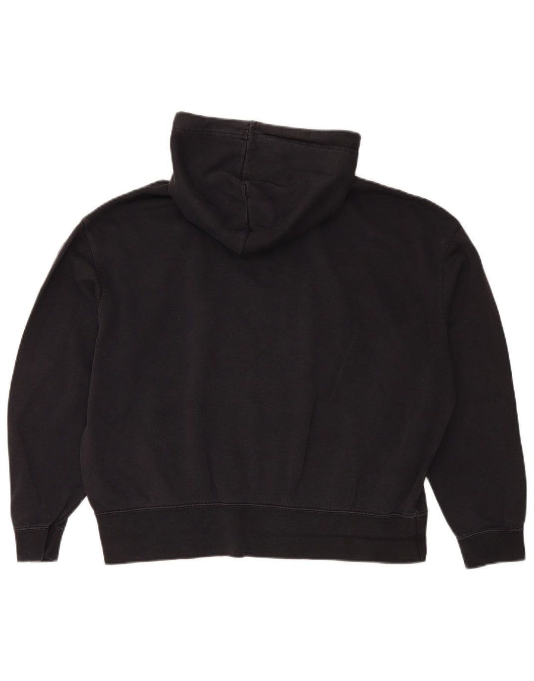 Felpa con cappuccio oversize da donna Nike UK 14 cotone medio nero