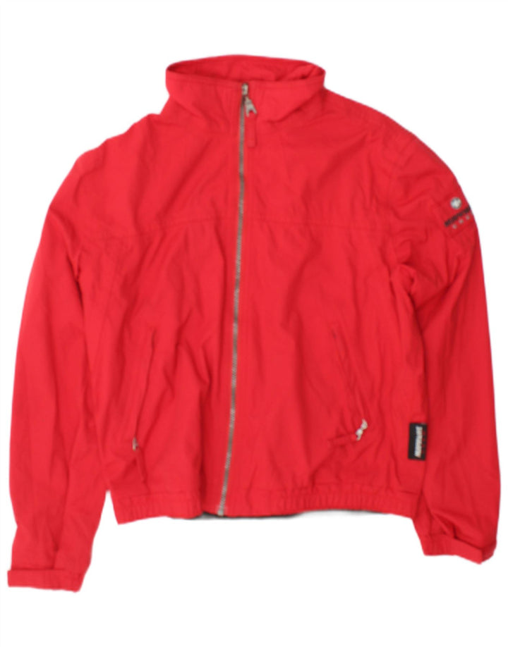 Giacca antipioggia da donna Murphy & Nye UK 14 rosso medio in poliammide