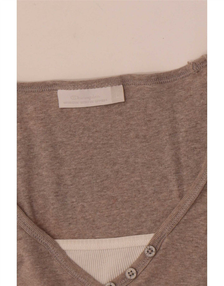 T-shirt da donna Champion Top UK 14 Large Grigio Colourblock
