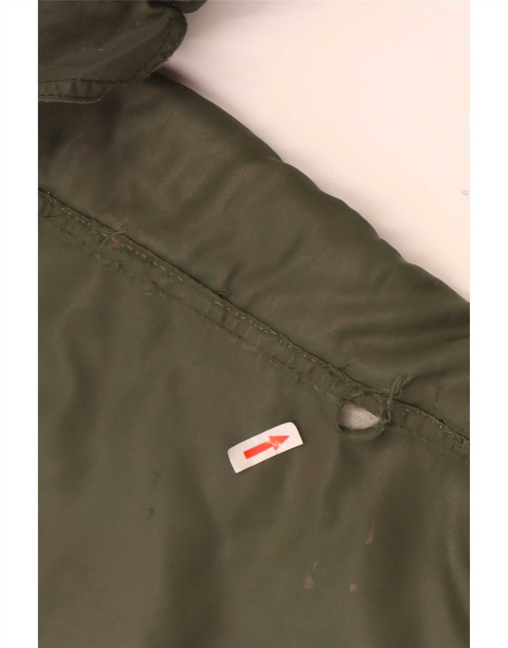 Giubbotto bomber da uomo Carrera UK 40 Large Khaki Colourblock in poliammide