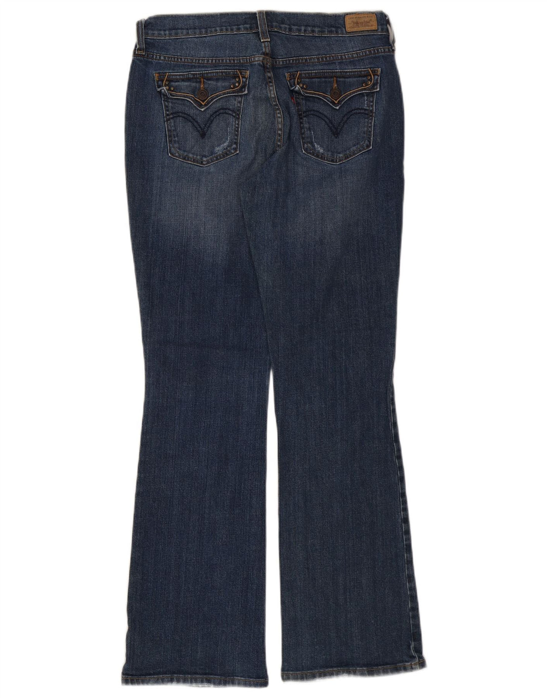 LEVI'S Jeans 515 Bootcut da donna US 10 Large W32 L31 Cotone blu