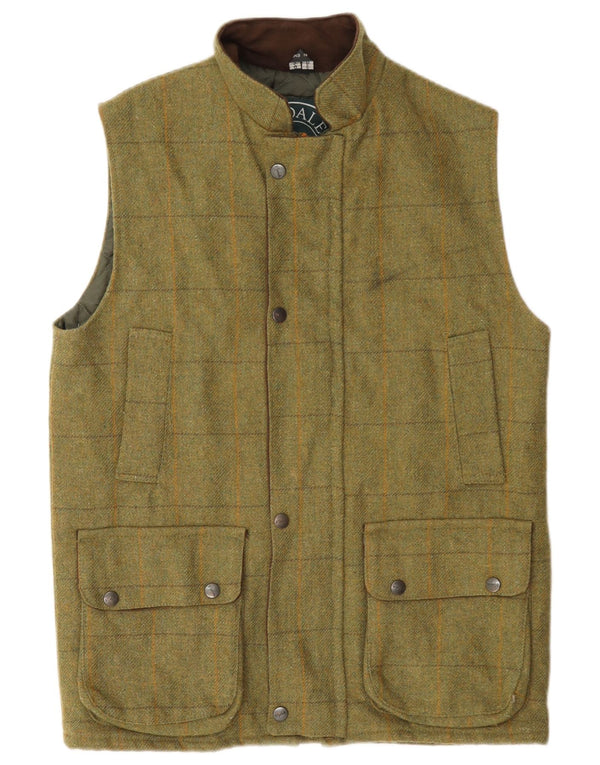 Rydale Gilet da uomo Utility UK 34 XS Lana a quadri kaki