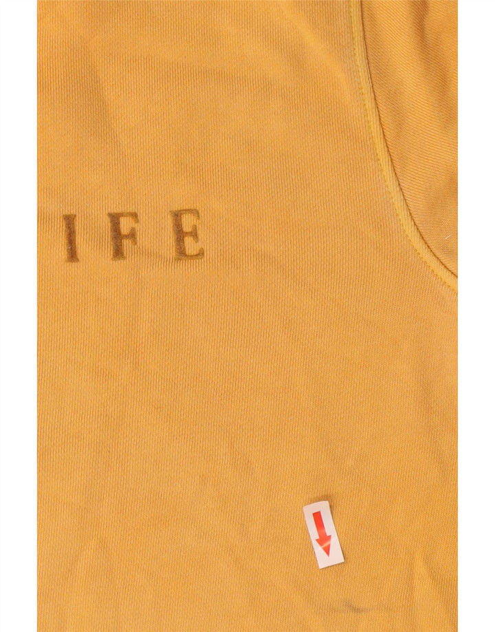 Marks & Spencer Felpa grafica da uomo Maglione grande cotone giallo