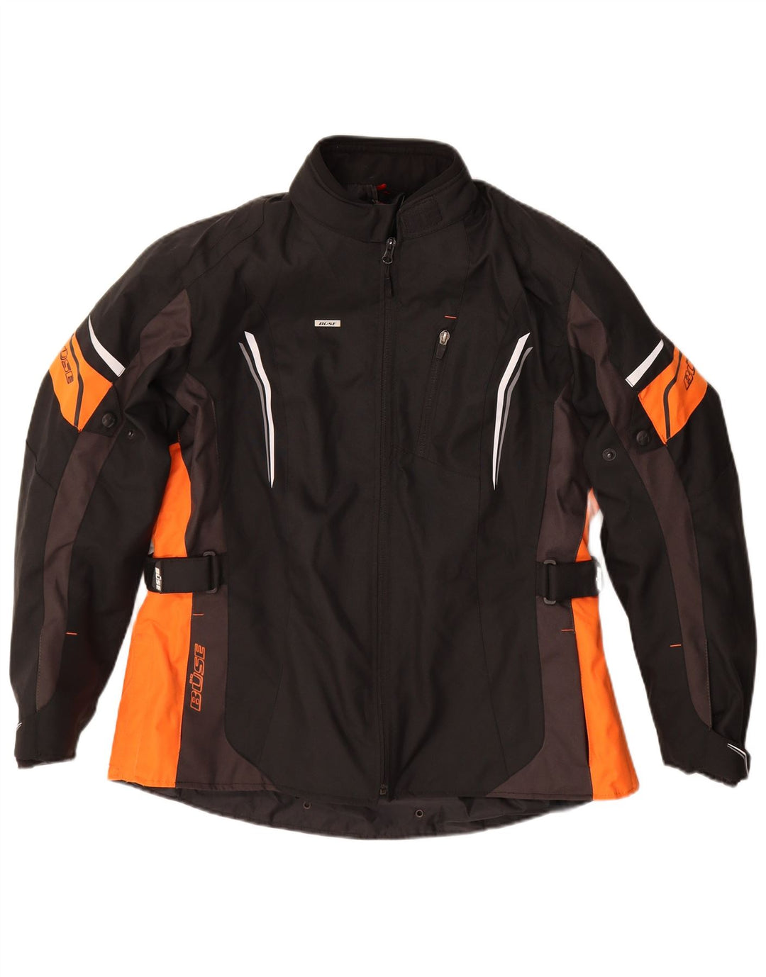 Giacca da corsa grafica da uomo Buse taglia 44 grande blocco di colore nero