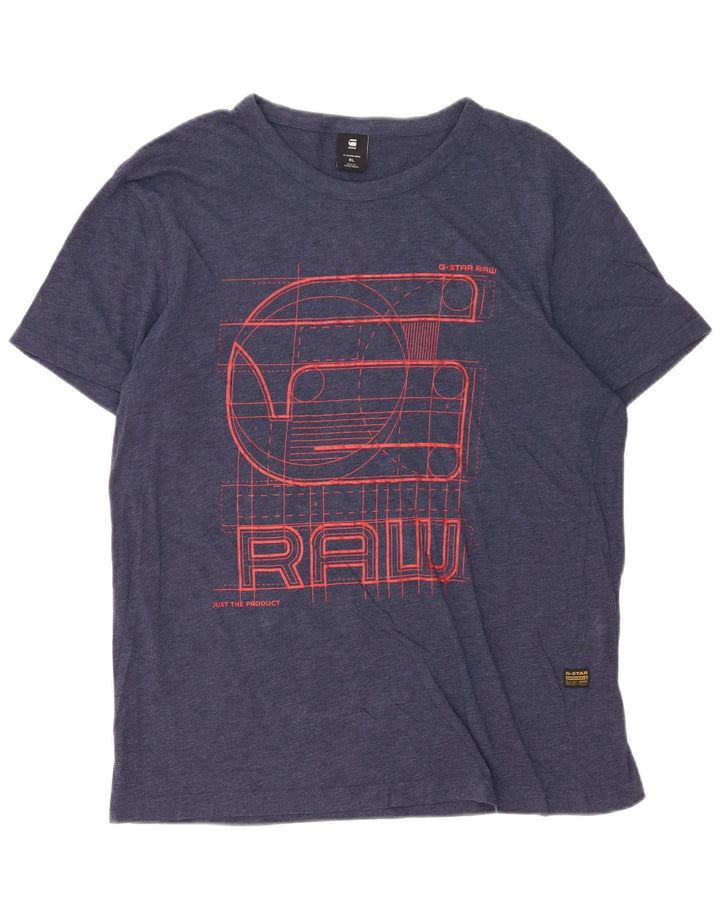 T-shirt grafica da uomo G-Star Top XL Blu navy