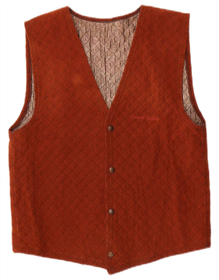 Gilet vintage da uomo piccolo marrone
