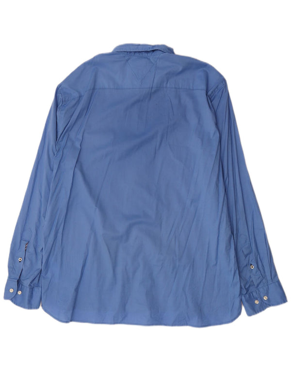 Camicia da uomo Regular Fit Tommy Hilfiger 2XL in cotone blu