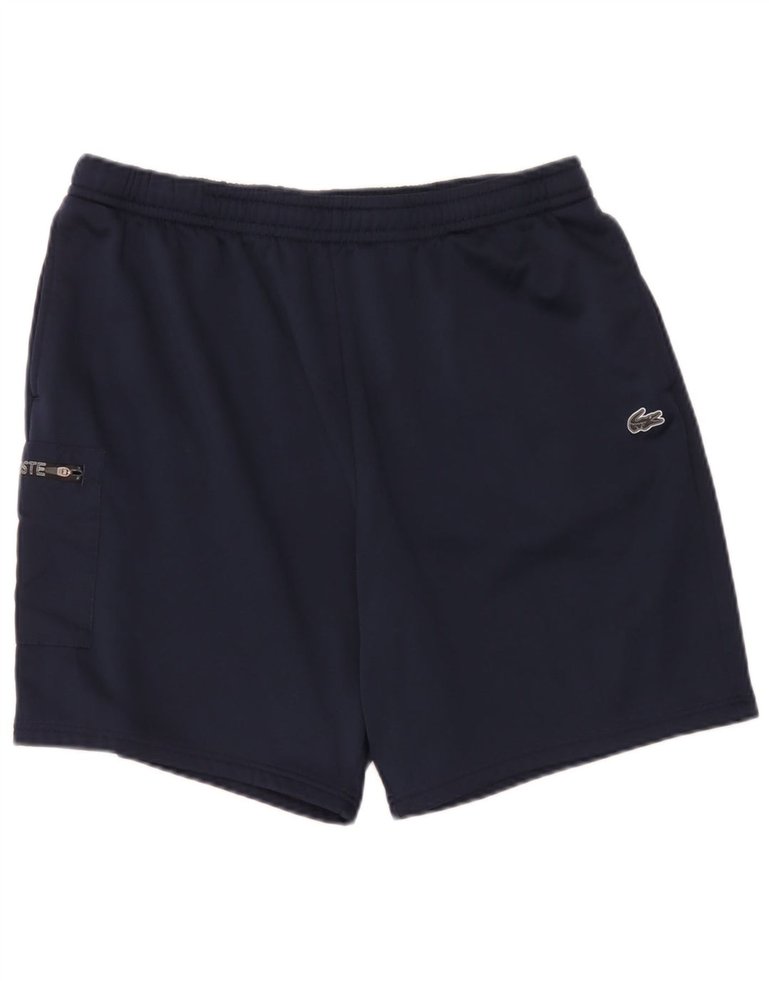 Pantaloncini sportivi cargo da uomo con vestibilità regolare Lacoste taglia 7 2XL poliestere blu navy