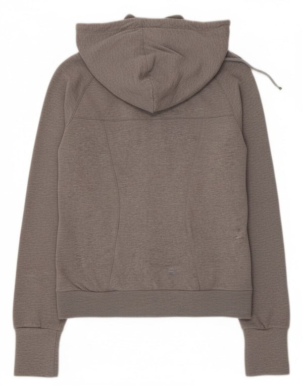 Felpa con cappuccio e zip da donna Puma UK 12 Colorblock grigio medio
