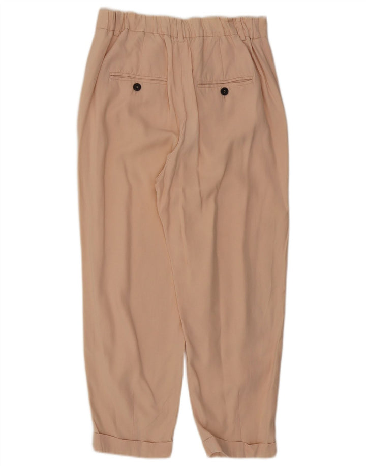Pantaloni Capri con pegging da donna Zara piccoli W26 L22 Beige