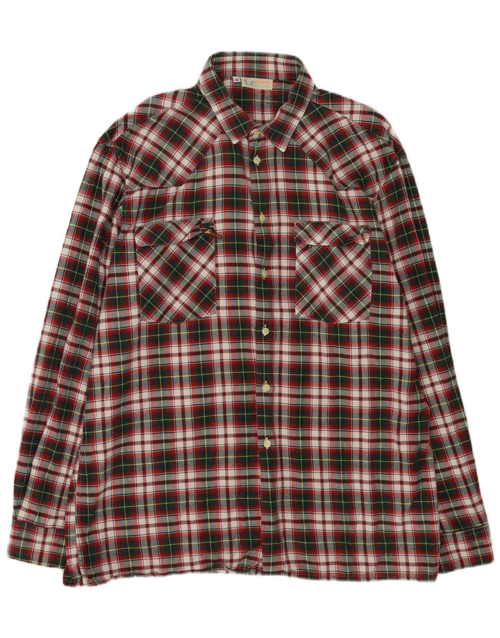 Camicia da uomo in flanella Univers taglia 45 XL multicolore