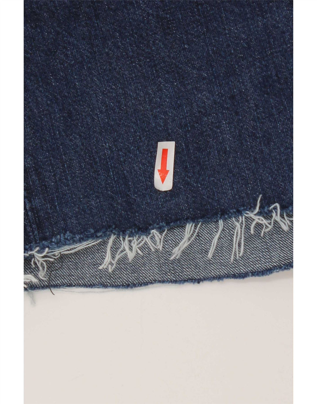Pantaloncini di jeans invecchiati 501 Levi's da donna W28 cotone blu navy medio