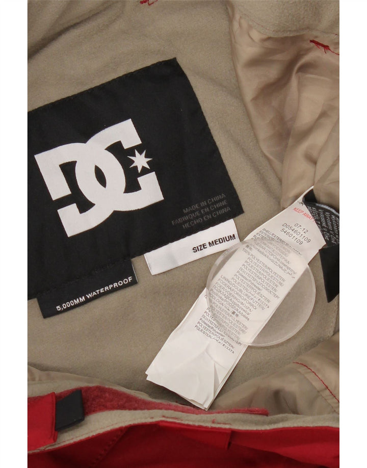 Pantaloni da sci DC da uomo in poliestere rosso medio