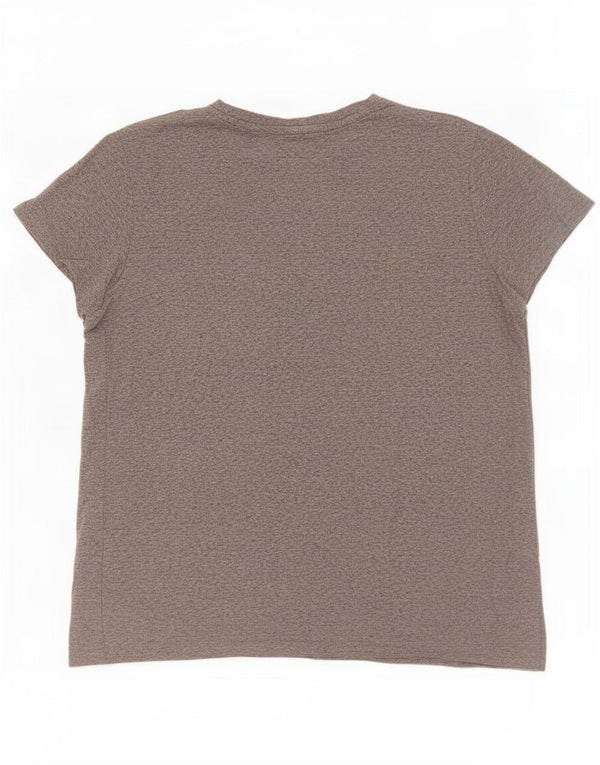 T-shirt grafica da donna Levi's Top UK 18 XL cotone chiazzato grigio