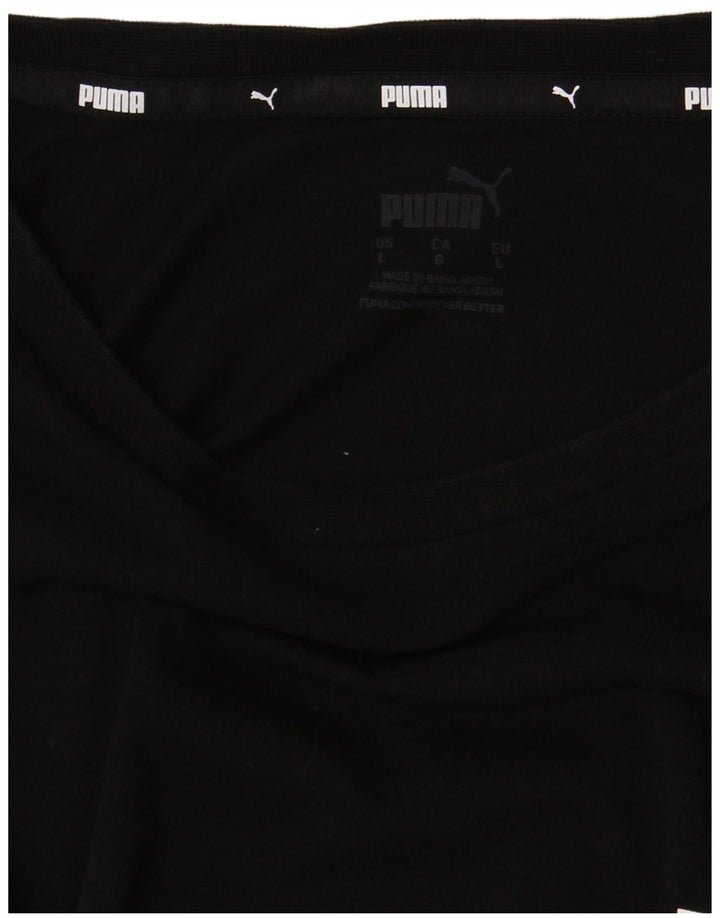 T-shirt grafica da uomo Puma Large nera