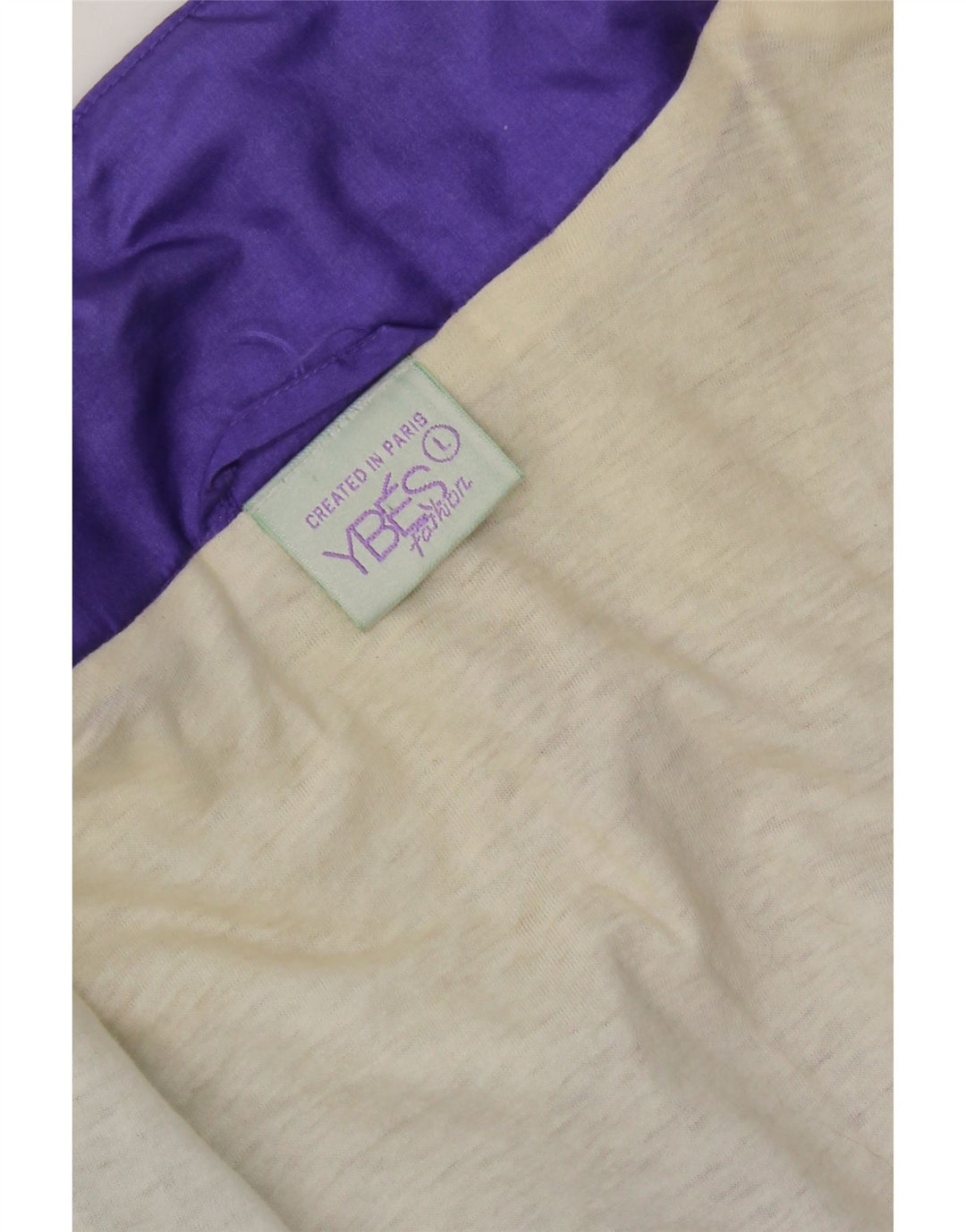 Giacca da ginnastica vintage da uomo, giacca grande, nylon color block viola