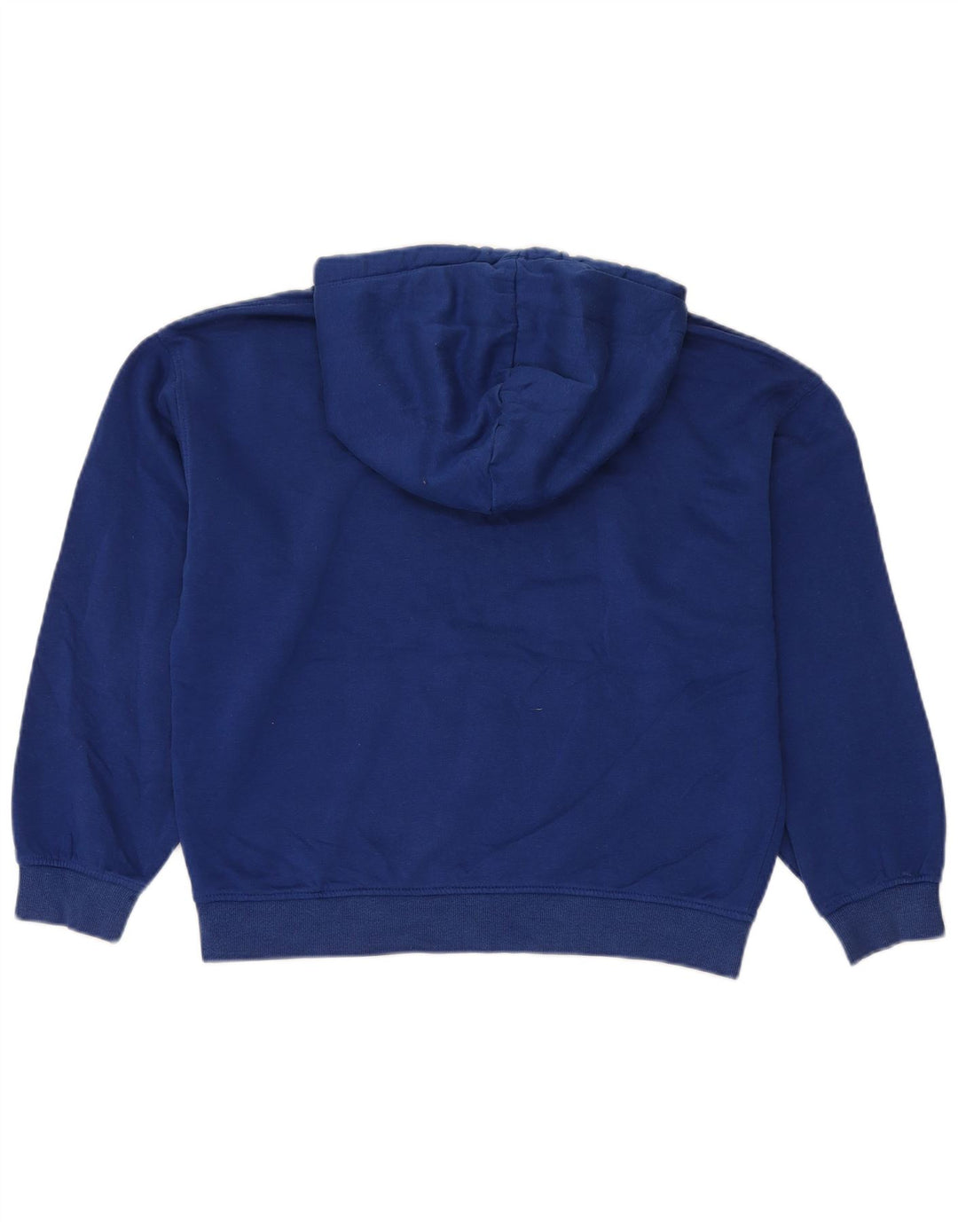 Maglione oversize con cappuccio da donna Zara UK 14 cotone blu medio
