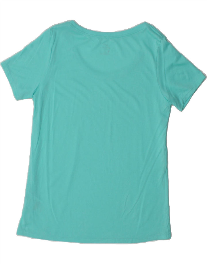 NIKE Womens Dri Fit T-Shirt Top UK 14 Medium Blue Polyester Vintage Nike and Second-Hand Nike from Messina Hembry 
